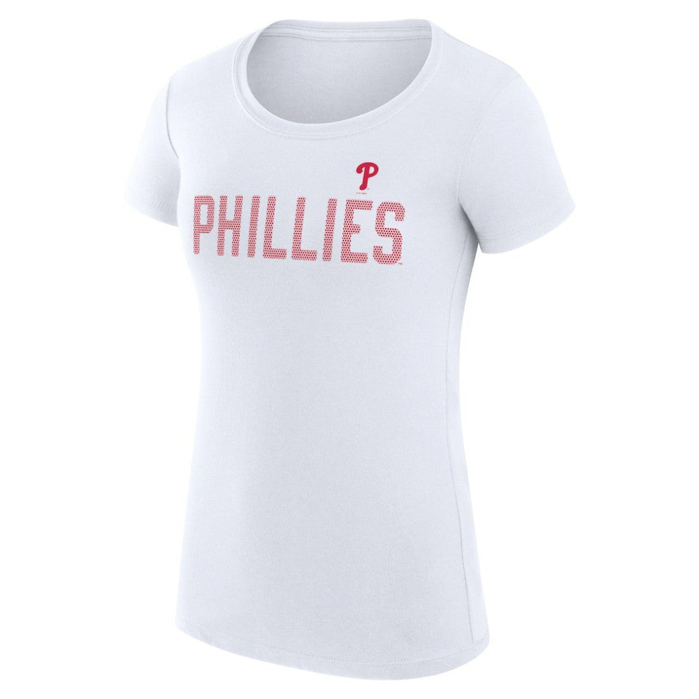 Philadelphia Phillies G-III 4Her by Carl Banks Women's Super-Slim Fit Lightweight Dot Print T-Shirt Sale