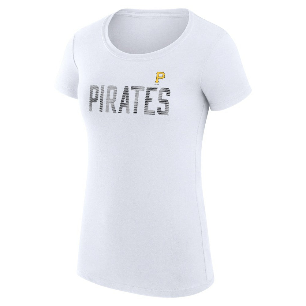 Pittsburgh Pirates G-III 4Her by Carl Banks Women's Super-Slim Fit Lightweight Dot Print T-Shirt Sale