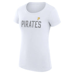 Pittsburgh Pirates G-III 4Her by Carl Banks Women's Super-Slim Fit Lightweight Dot Print T-Shirt Sale