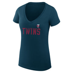 Minnesota Twins G-III 4Her by Carl Banks Women's Super-Slim Fit Lightweight Dot Print V-Neck T-Shirt Near Me