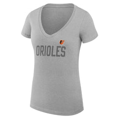 Baltimore Orioles G-III 4Her by Carl Banks Women's Super-Slim Fit Lightweight Dot Print V-Neck T-Shirt Near Me