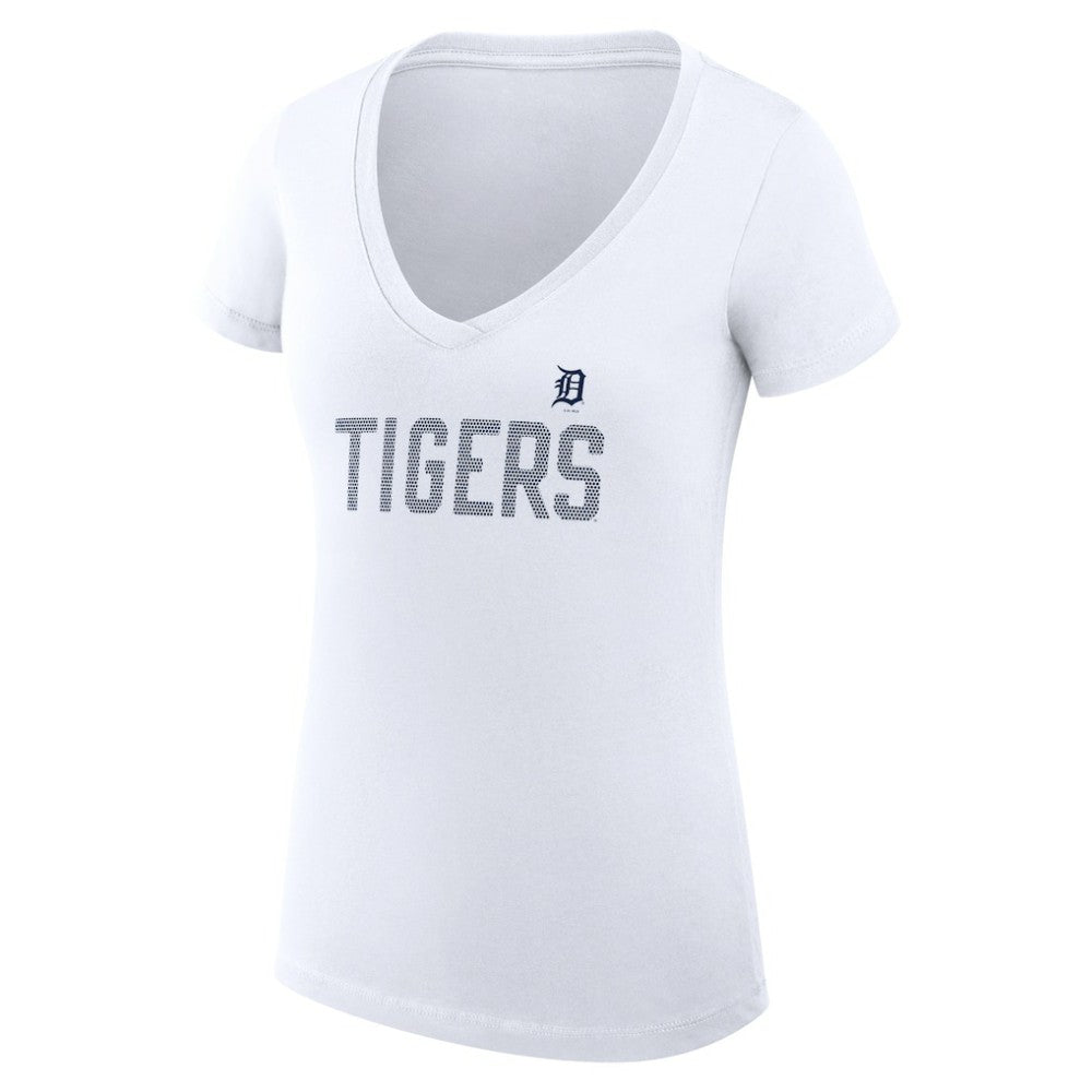 Detroit Tigers G-III 4Her by Carl Banks Women's Super-Slim Fit Lightweight Dot Print V-Neck T-Shirt Near Me