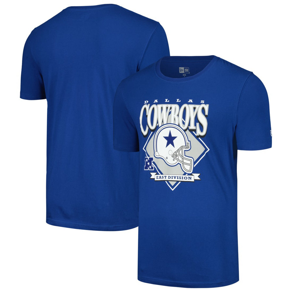 Dallas Cowboys New Era Helmet Historic Marks T-Shirt Royal - NFL