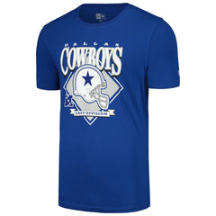 Dallas Cowboys New Era Helmet Historic Marks T-Shirt Royal - NFL