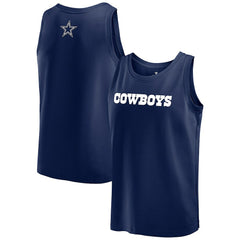 Dallas Cowboys Elements Tank Top Navy - Fanatics
