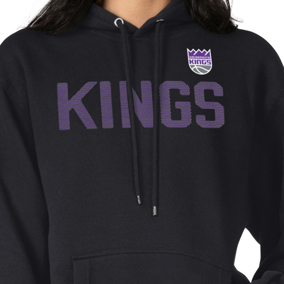 NBA - Sacramento Kings G-III 4Her by Carl Banks Women's Dot Print Pullover Hoodie - Black