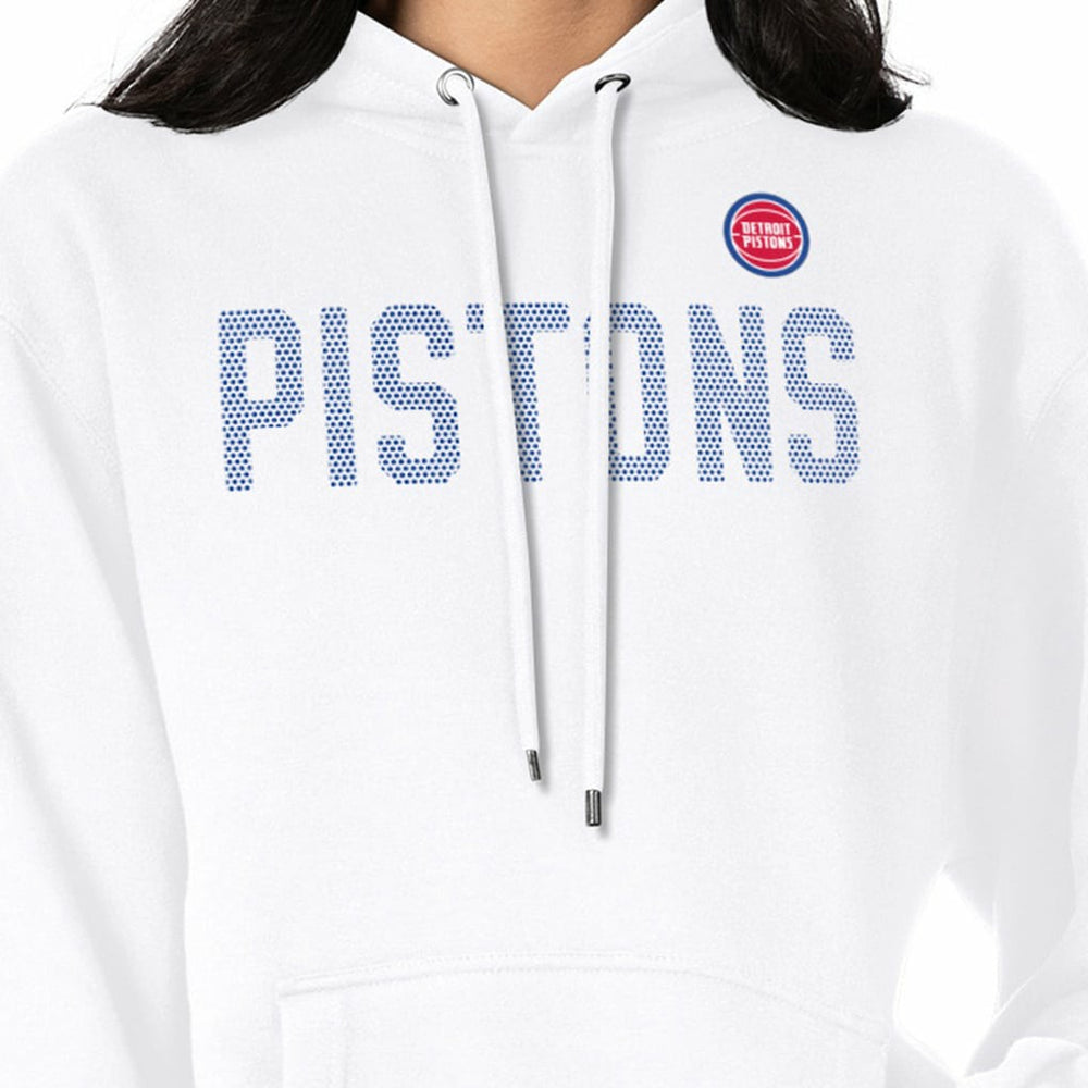 NBA - Detroit Pistons G-III 4Her by Carl Banks Women's Dot Print Pullover Hoodie - White