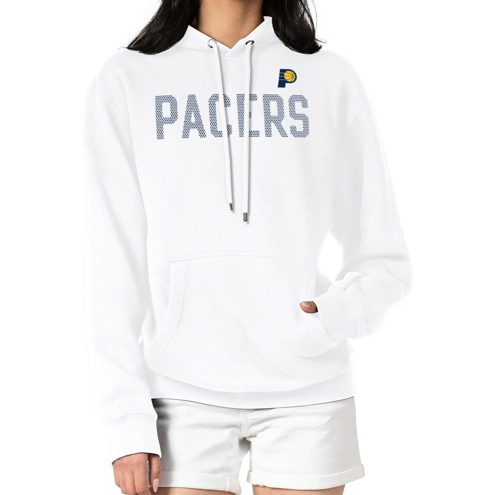 NBA - Indiana Pacers G-III 4Her by Carl Banks Women's Dot Print Pullover Hoodie - White