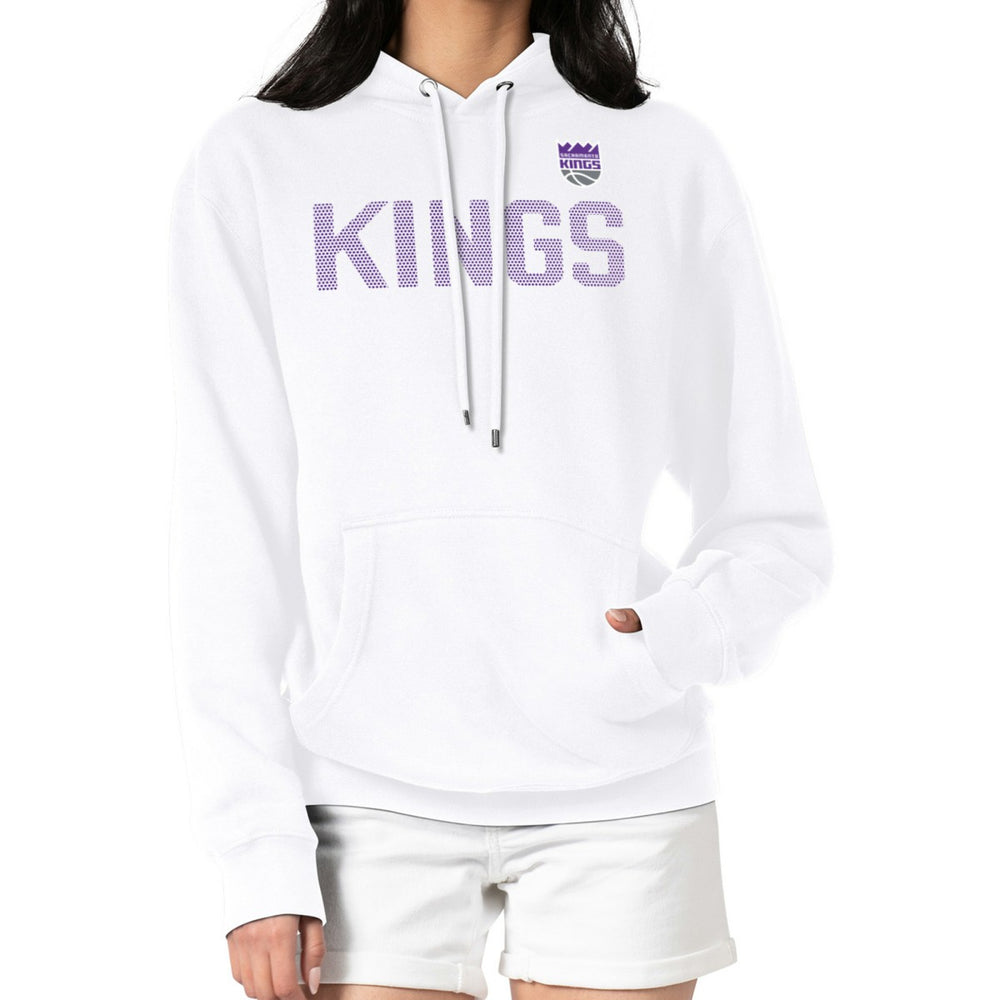 NBA - Sacramento Kings G-III 4Her by Carl Banks Women's Dot Print Pullover Hoodie - White