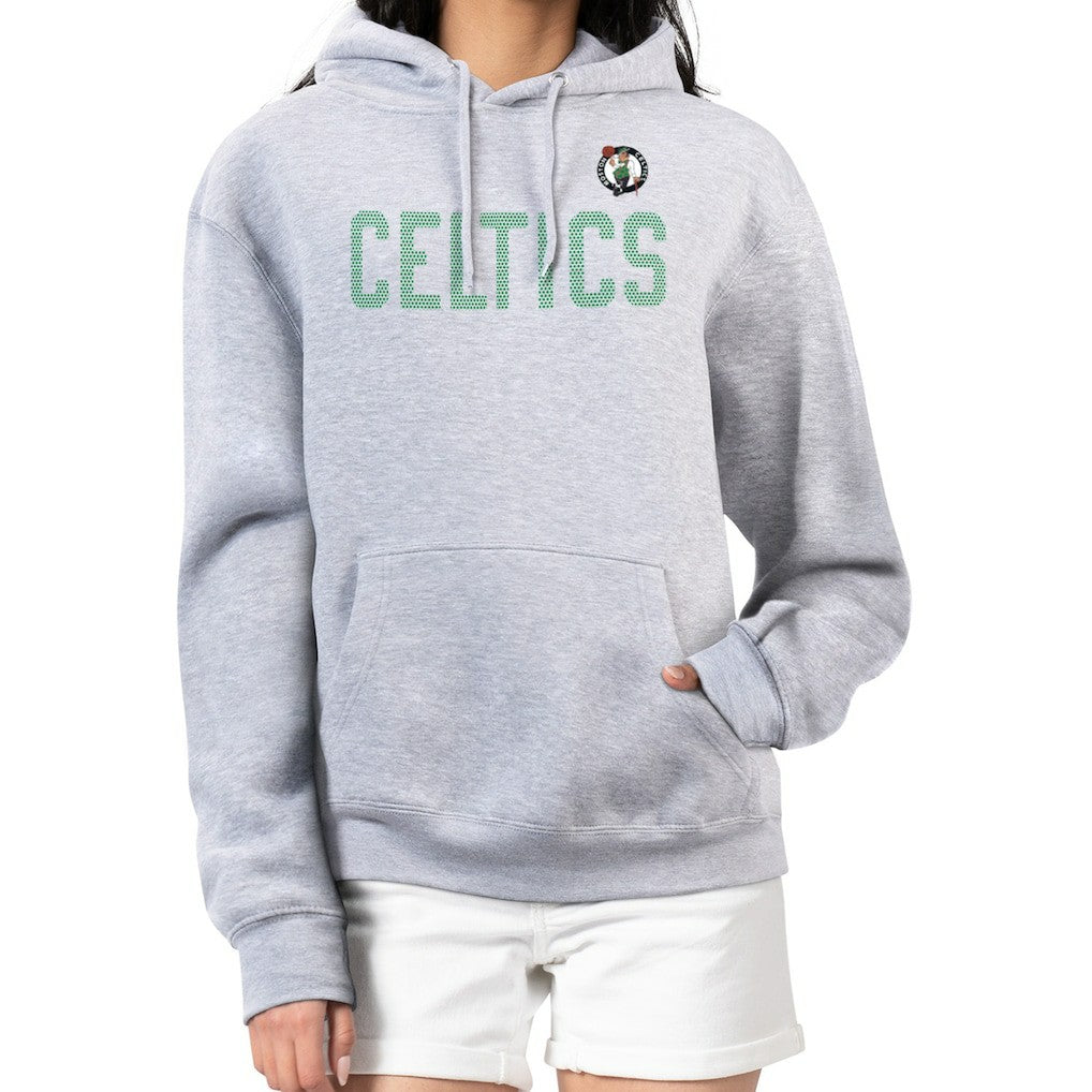NBA - Boston Celtics G-III 4Her by Carl Banks Women's Dot Print Pullover Hoodie - Heather Gray