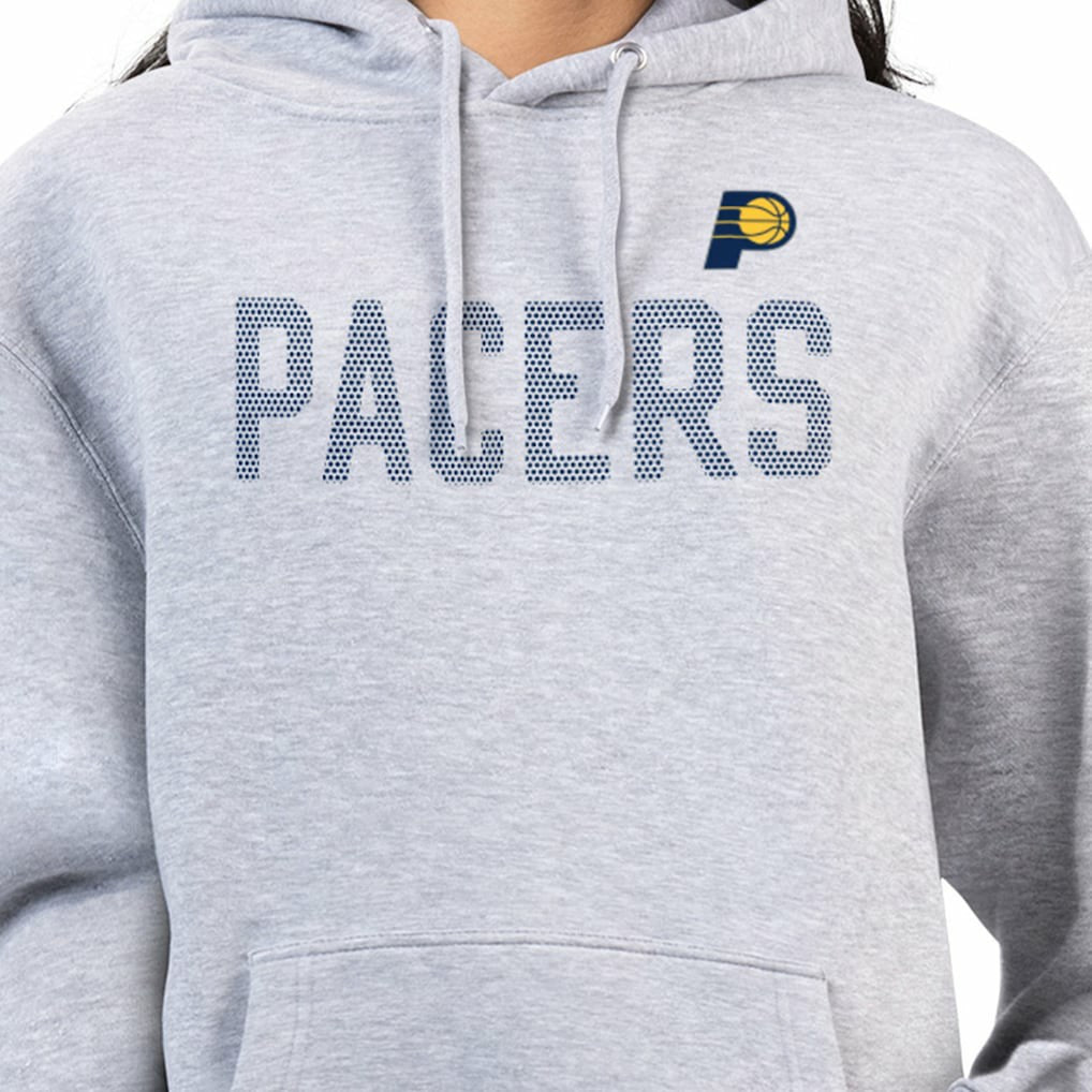 NBA - Indiana Pacers G-III 4Her by Carl Banks Women's Dot Print Pullover Hoodie - Heather Gray