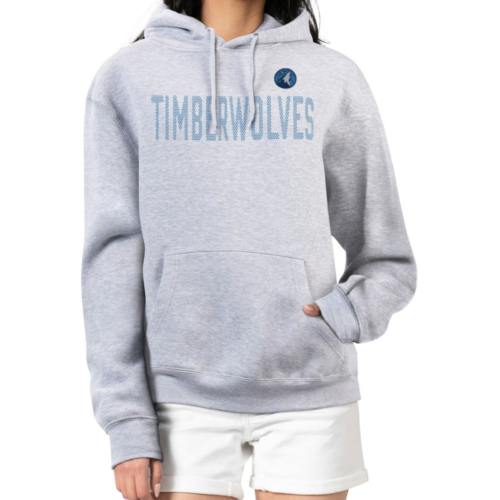 NBA - Minnesota Timberwolves G-III 4Her by Carl Banks Women's Dot Print Pullover Hoodie - Heather Gray