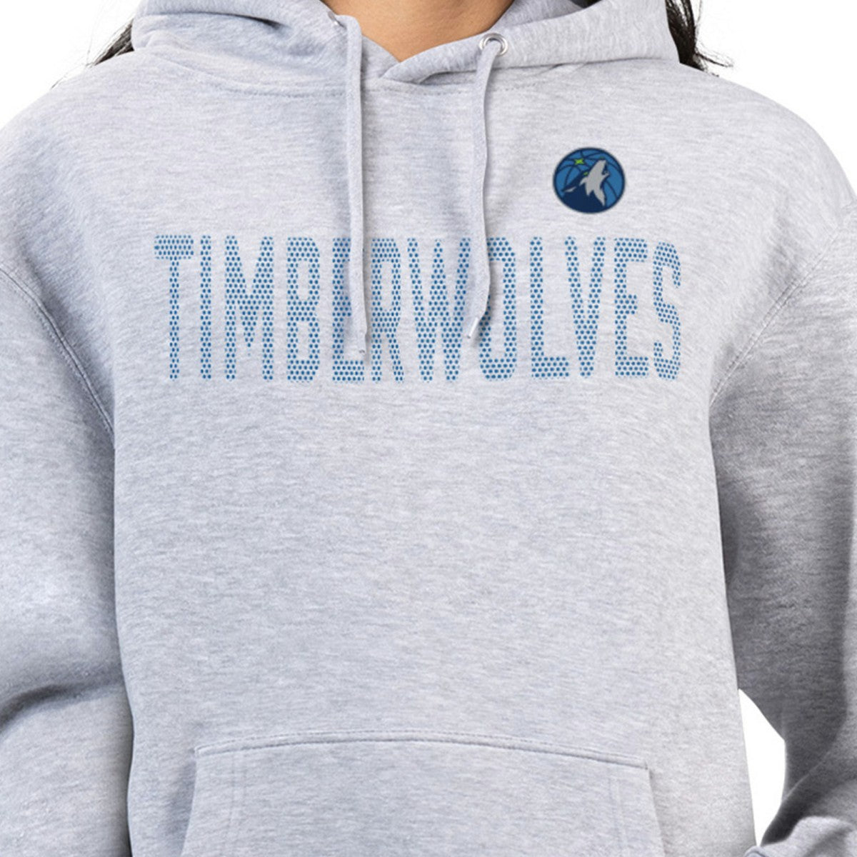 NBA - Minnesota Timberwolves G-III 4Her by Carl Banks Women's Dot Print Pullover Hoodie - Heather Gray