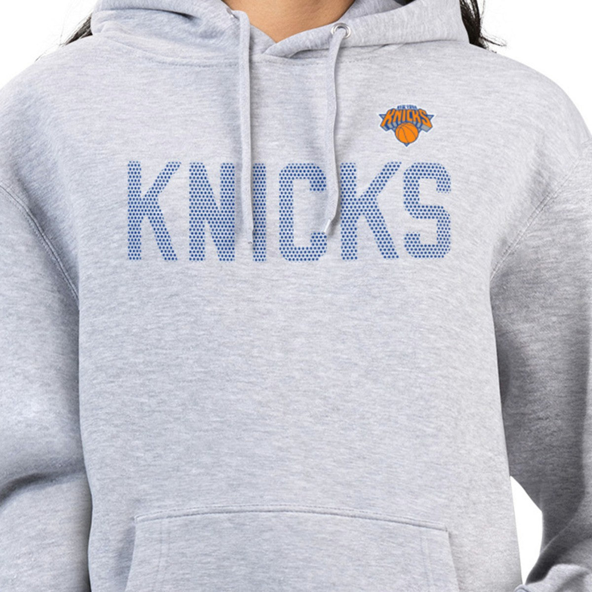 NBA - New York Knicks G-III 4Her by Carl Banks Women's Dot Print Pullover Hoodie - Heather Gray