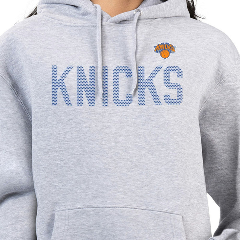 NBA - New York Knicks G-III 4Her by Carl Banks Women's Dot Print Pullover Hoodie - Heather Gray