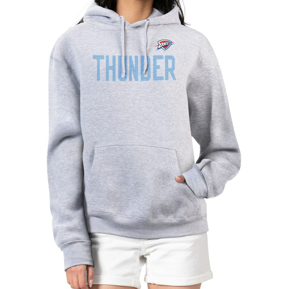 NBA - Oklahoma City Thunder G-III 4Her by Carl Banks Women's Dot Print Pullover Hoodie - Heather Gray