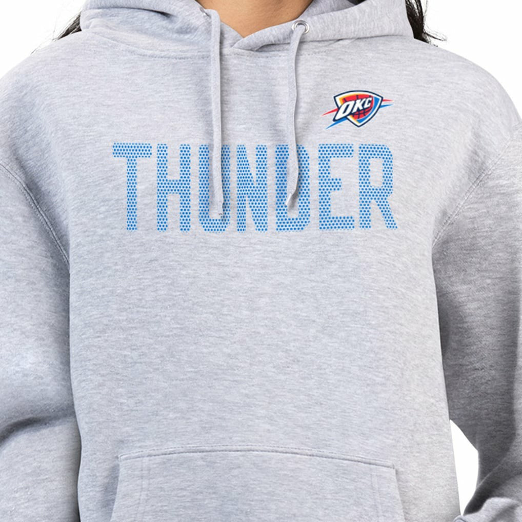 NBA - Oklahoma City Thunder G-III 4Her by Carl Banks Women's Dot Print Pullover Hoodie - Heather Gray