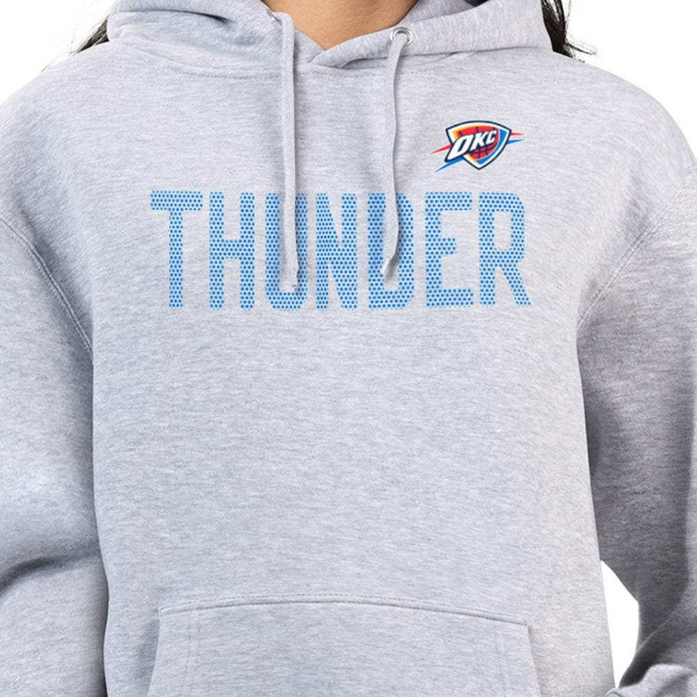 NBA - Oklahoma City Thunder G-III 4Her by Carl Banks Women's Dot Print Pullover Hoodie - Heather Gray