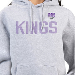NBA - Sacramento Kings G-III 4Her by Carl Banks Women's Dot Print Pullover Hoodie - Heather Gray