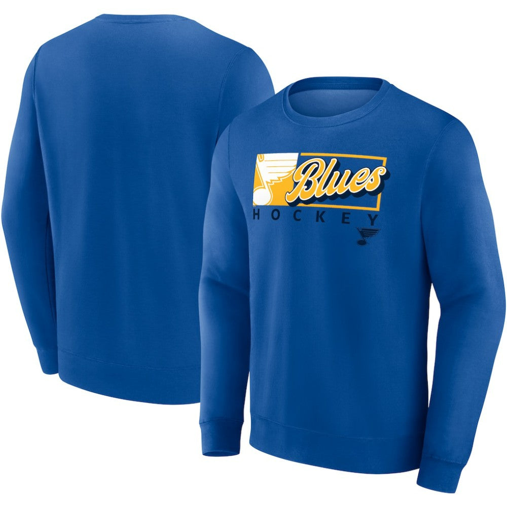 St. Louis Blues - Fanatics Focus Fleece Pullover Sweatshirt Blue