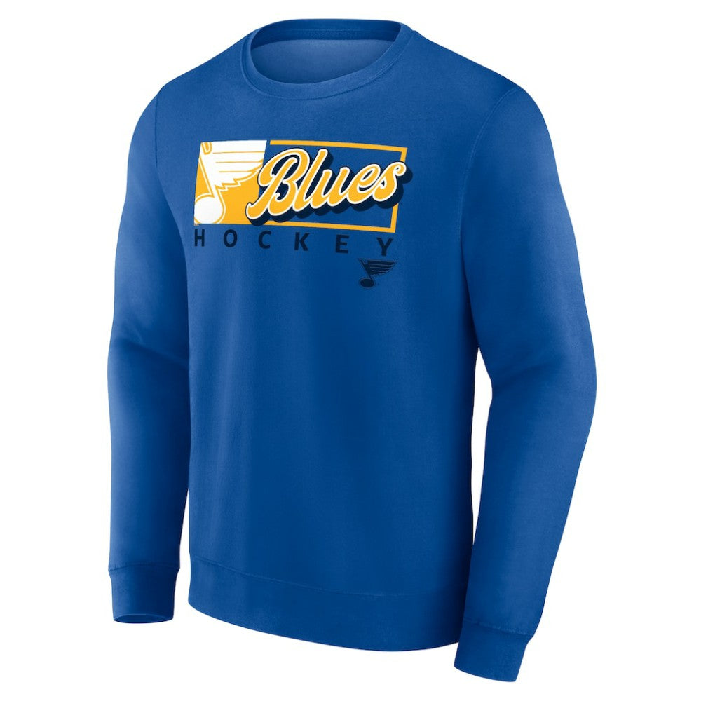 St. Louis Blues - Fanatics Focus Fleece Pullover Sweatshirt Blue