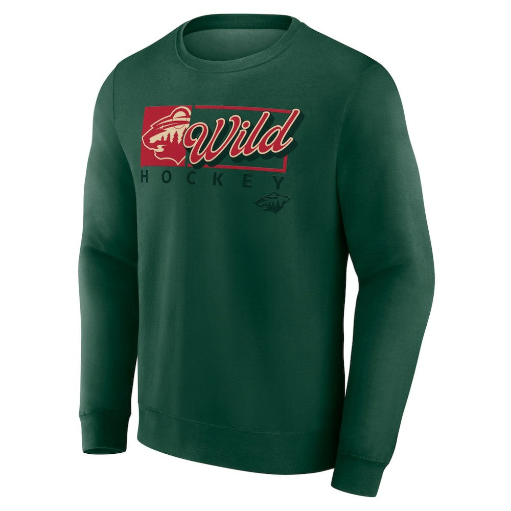 Minnesota Wild - Fanatics Focus Fleece Pullover Sweatshirt Green