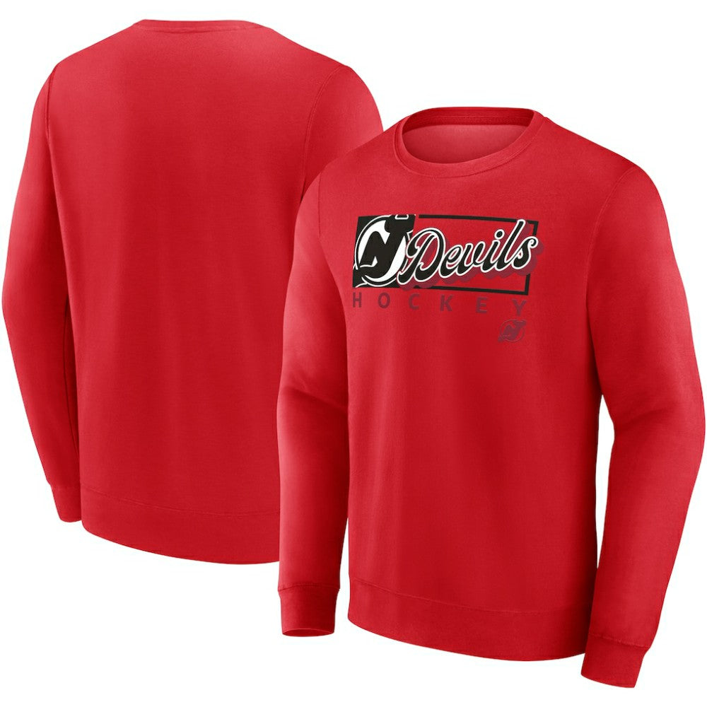 New Jersey Devils - Fanatics Focus Fleece Pullover Sweatshirt Red