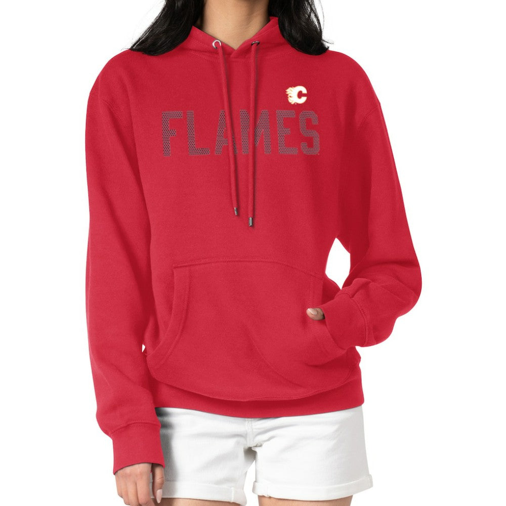 Calgary Flames - G-III 4Her by Carl Banks Women's Dot Print Pullover Hoodie Red