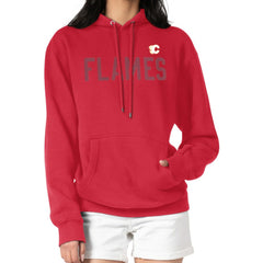 Calgary Flames - G-III 4Her by Carl Banks Women's Dot Print Pullover Hoodie Red