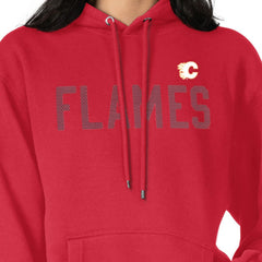 Calgary Flames - G-III 4Her by Carl Banks Women's Dot Print Pullover Hoodie Red