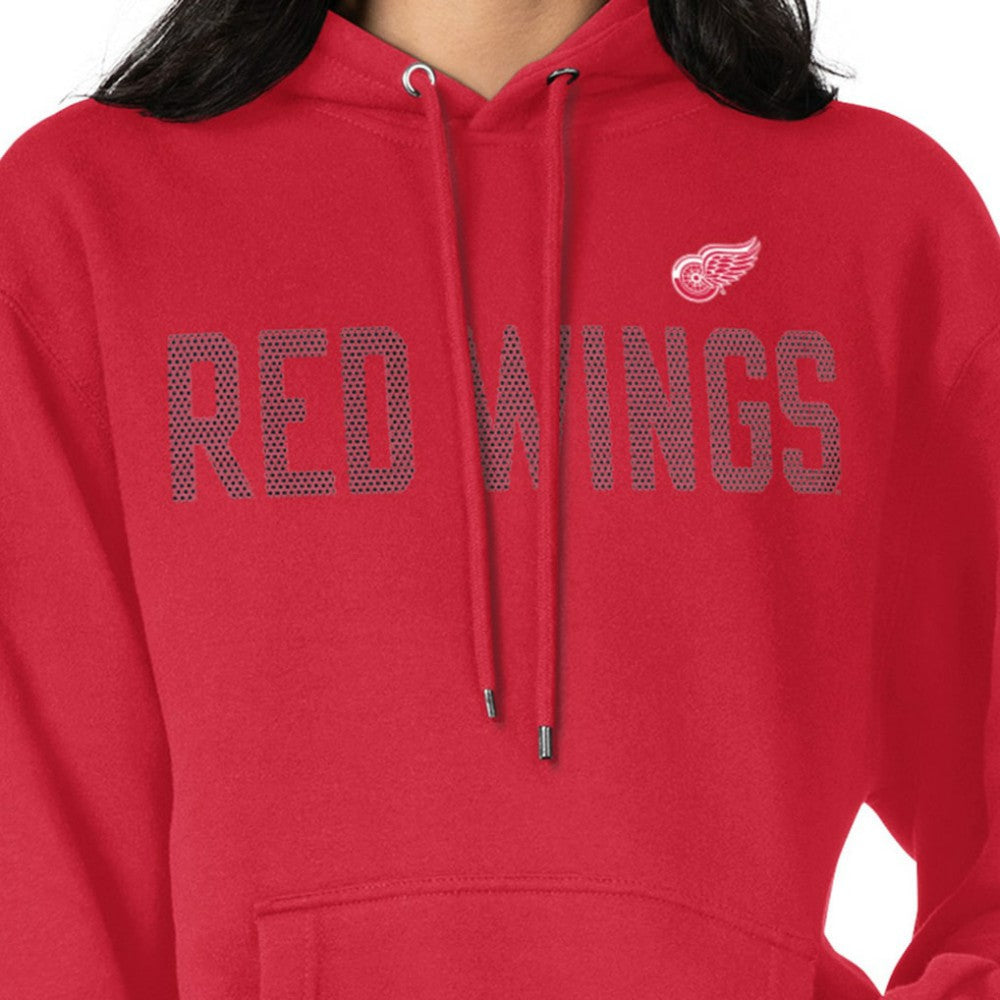 Detroit Red Wings - G-III 4Her by Carl Banks Women's Dot Print Pullover Hoodie Red