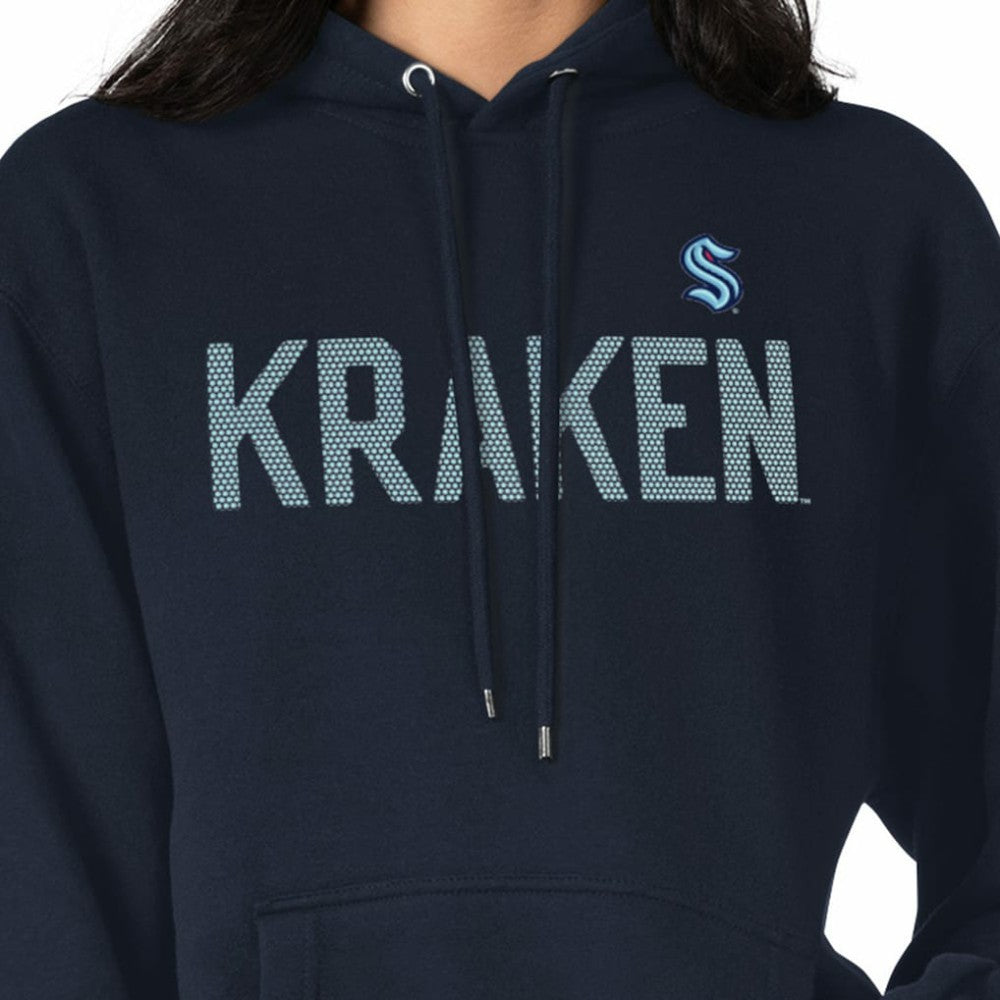 Seattle Kraken G-III 4Her by Carl Banks Women's Dot Print Pullover Hoodie Navy