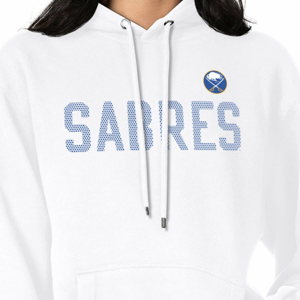 Buffalo Sabres - G-III 4Her by Carl Banks Women's Dot Print Pullover Hoodie White
