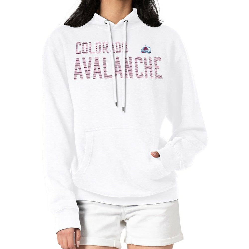 Colorado Avalanche - G-III 4Her by Carl Banks Women's Dot Print Pullover Hoodie White