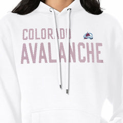 Colorado Avalanche - G-III 4Her by Carl Banks Women's Dot Print Pullover Hoodie White