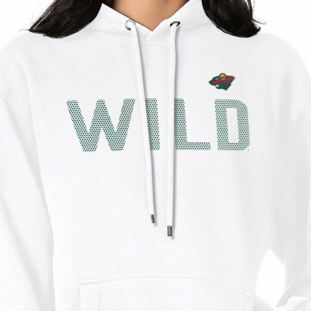 Minnesota Wild - G-III 4Her by Carl Banks Women's Dot Print Pullover Hoodie White
