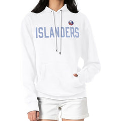 New York Islanders - G-III 4Her by Carl Banks Women's Dot Print Pullover Hoodie White