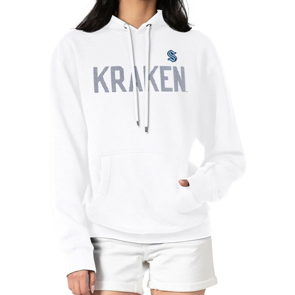 Seattle Kraken G-III 4Her by Carl Banks Women's Dot Print Pullover Hoodie White