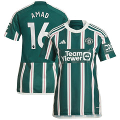 Adidas Amad Diallo Manchester United Women's Replica Player Jerseys – Green