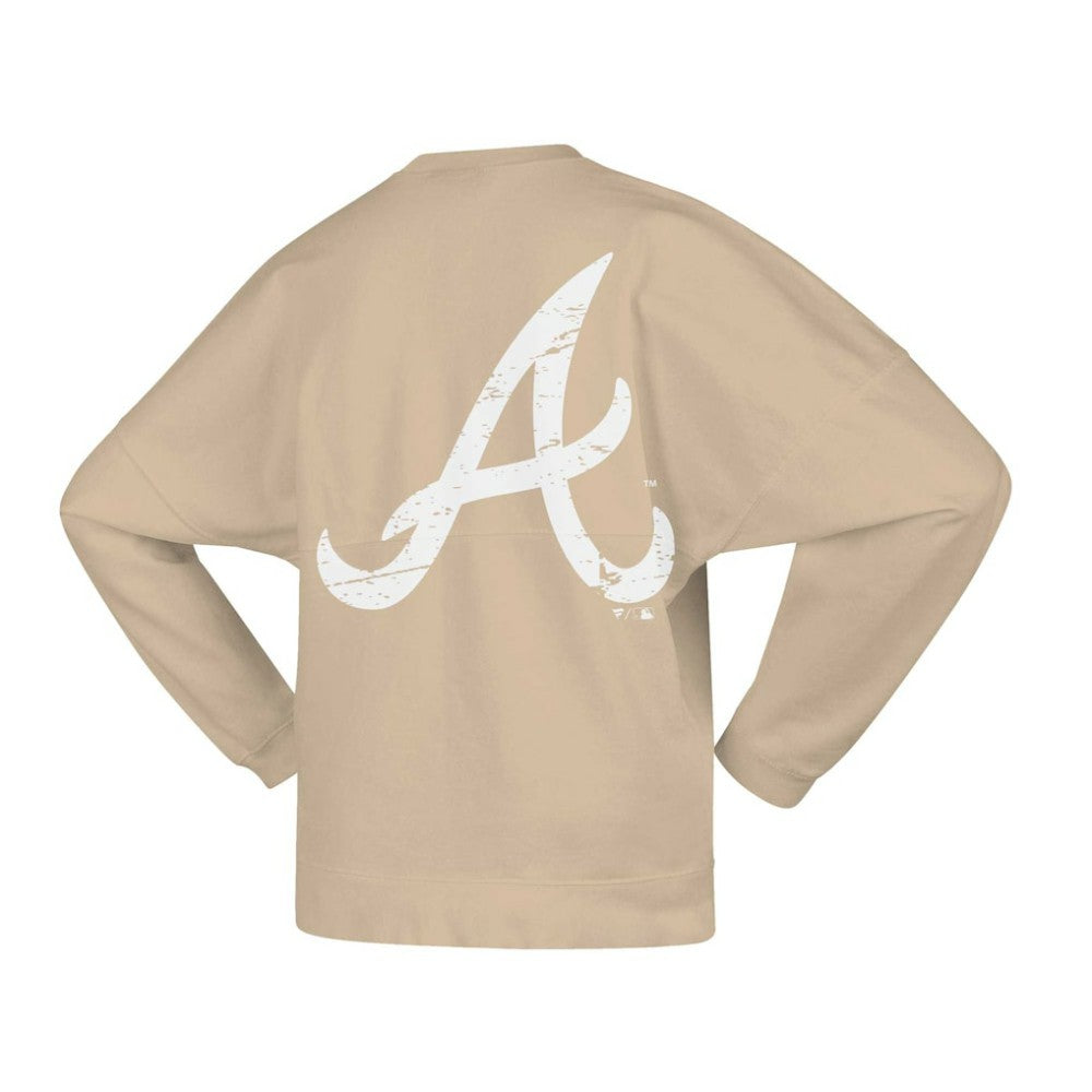 Atlanta Braves Fanatics Women's Branded Fleece Pullover Sweatshirt Lifestyle
