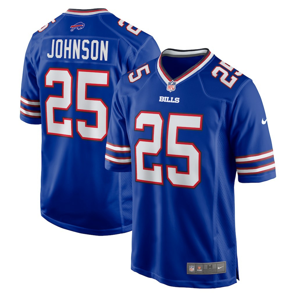 Ty Johnson Buffalo Bills Team Game Jersey Royal - Nike