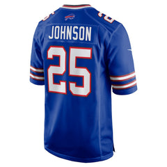 Ty Johnson Buffalo Bills Team Game Jersey Royal - Nike