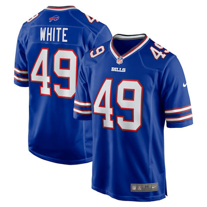 DaShaun White Buffalo Bills Team Game Jersey - Royal | NFL Jerseys
