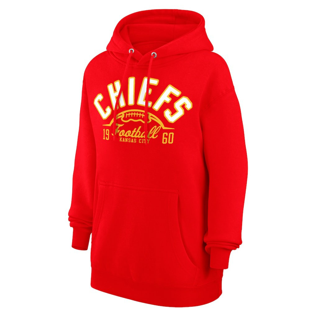Kansas City Chiefs Starter Unisex Half Ball Team Fleece Pullover Hoodie Red - NFL
