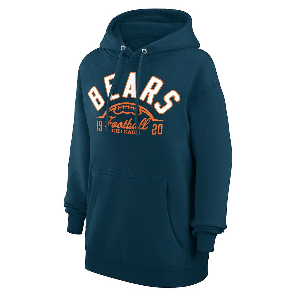Chicago Bears Starter Unisex Half Ball Team Fleece Pullover Hoodie Navy - NFL