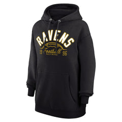 Baltimore Ravens Starter Unisex Half Ball Team Fleece Pullover Hoodie Black - NFL