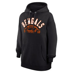 Cincinnati Bengals Starter Unisex Half Ball Team Fleece Pullover Hoodie Black - NFL