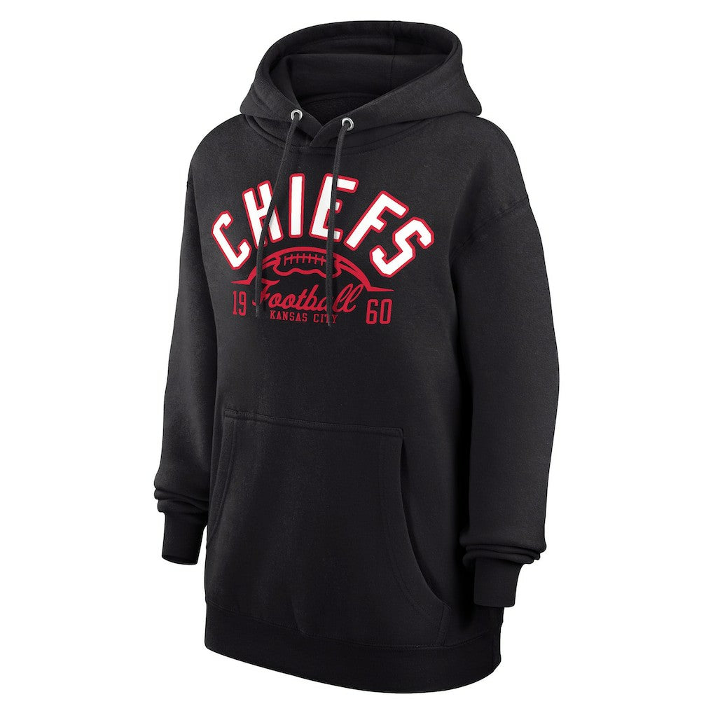Kansas City Chiefs Starter Unisex Half Ball Team Fleece Pullover Hoodie Black - NFL