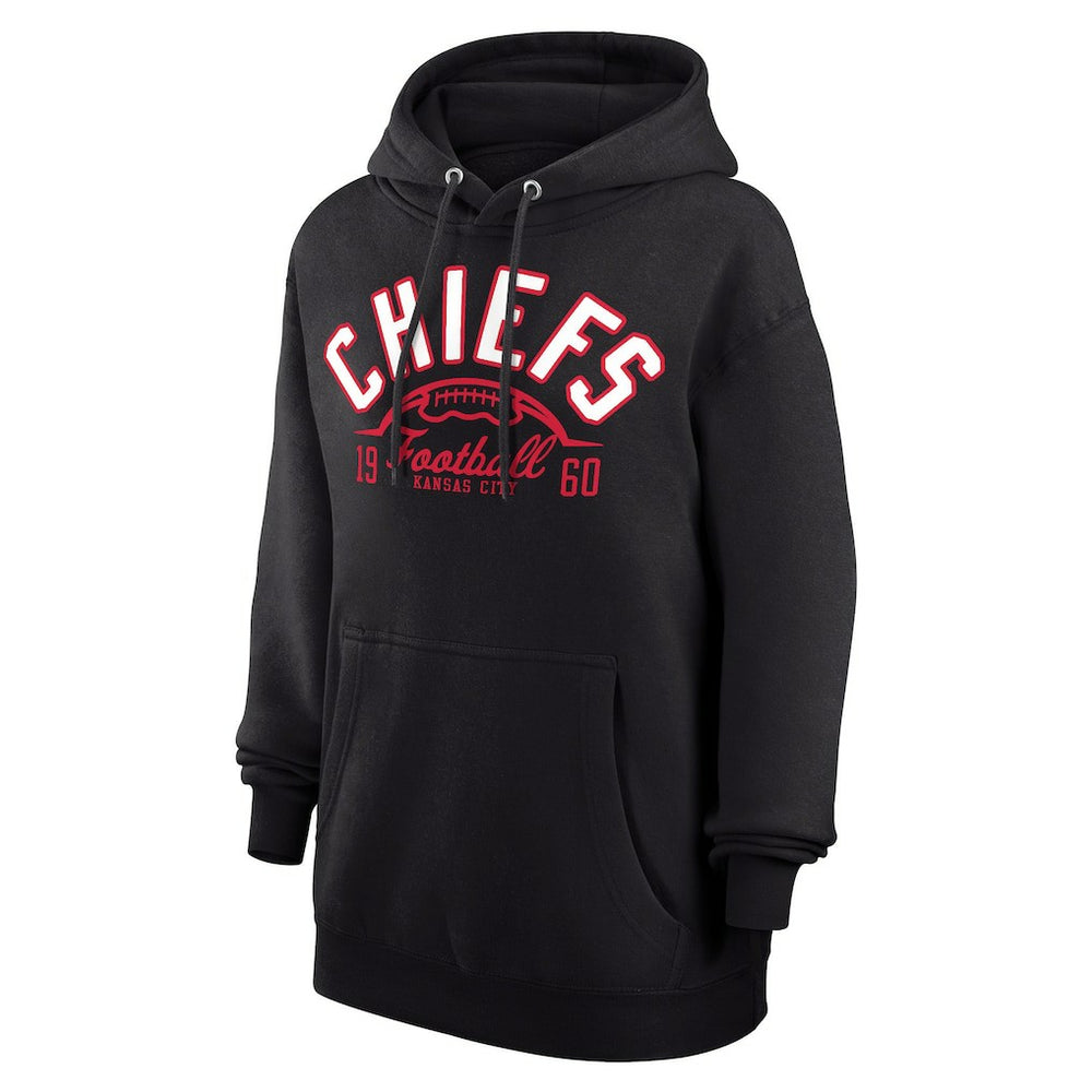 Kansas City Chiefs Starter Unisex Half Ball Team Fleece Pullover Hoodie Black - NFL