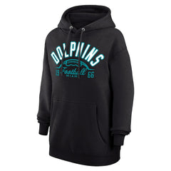 Miami Dolphins Starter Unisex Half Ball Team Fleece Pullover Hoodie Black - NFL